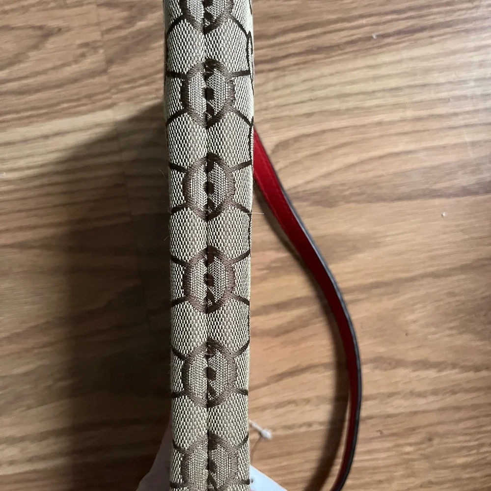 Michael Kors Tan and Red purse - Picture 10 of 10